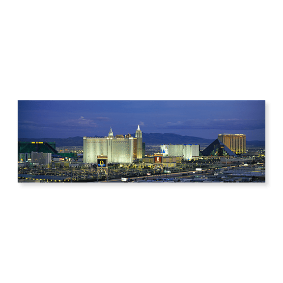 Art Print (Unframed), Dusk The Strip Las Vegas NV by Panoramic Images, 24" x 8"
