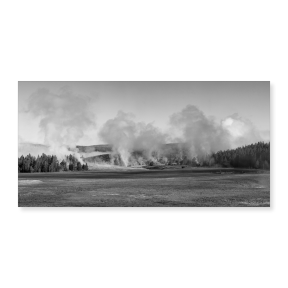 Art Print (Unframed), Early Morning Steam, Upper Geyser Basin, Yellowsto by The Yellowstone Collection, 10" x 16"