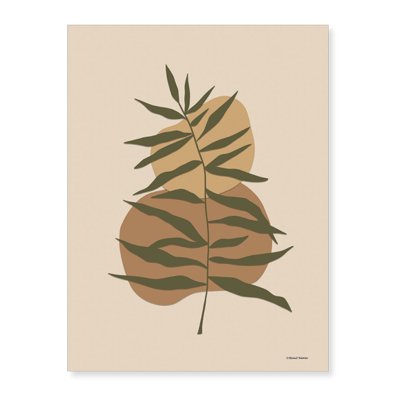 Art Print (Unframed), Earthy Element Leaf 2 by Rachel Nieman, 16" x 20"