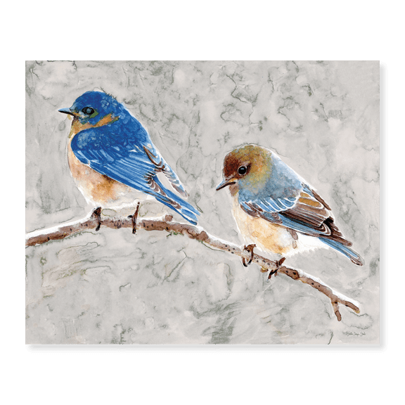 Art Print (Unframed), Eastern Bluebirds 1 by Stellar Design Studio, 18" x 24"