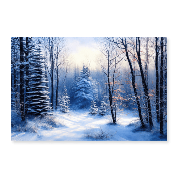 Art Print (Unframed), Forest Clearing in Winter by Alpenglow Workshop, 16" x 20"