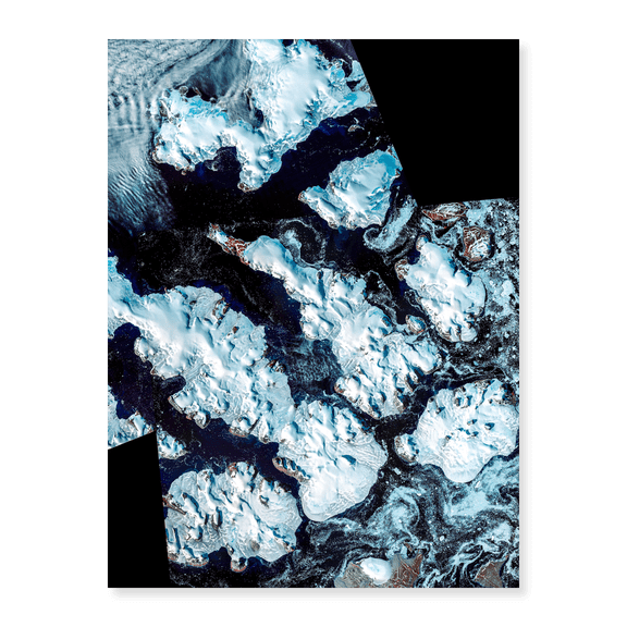 Art Print (Unframed), Franz Josef Land, Russia Viewed from Space by NASA, 18" x 24"