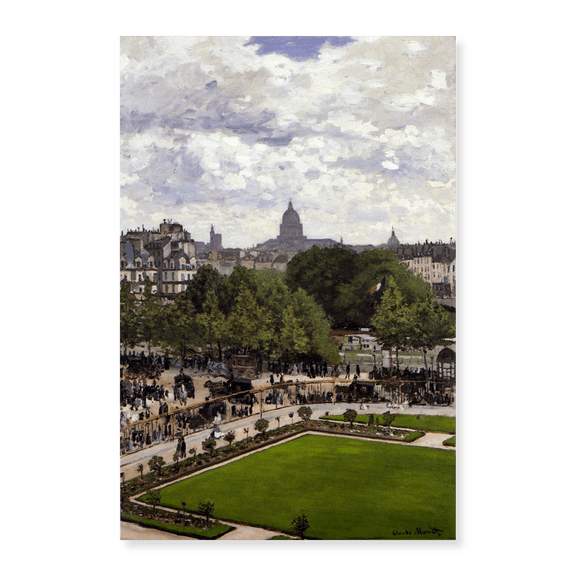 Art Print (Unframed), Garden of the Princess, Louvre 1867 by Claude Monet, 16" x 20"