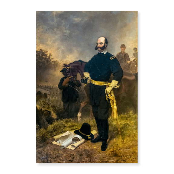 Art Print (Unframed), General Ambrose Burnside at Antietam by Emanuel Gottlieb Leutze, 16" x 20"