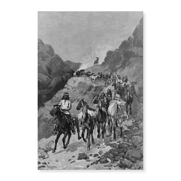 Art Print (Unframed), Geronimo and his Band Returning from a raid into Mexico by Frederic Remington, 18" x 24"