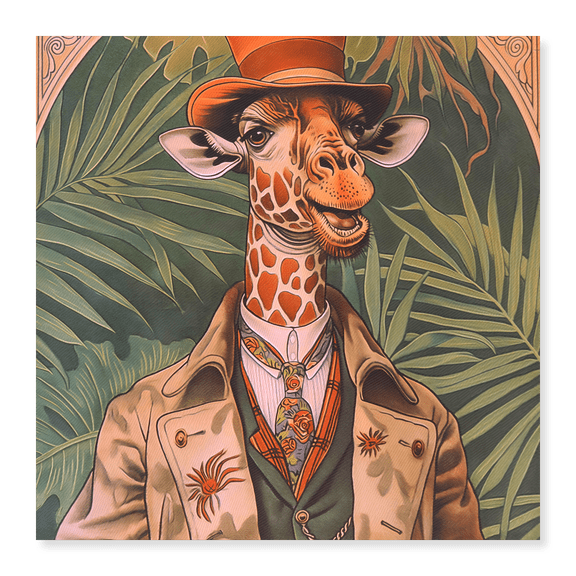 Art Print (Unframed), Giraffe Face by Steve Hunziker, 18" x 24"