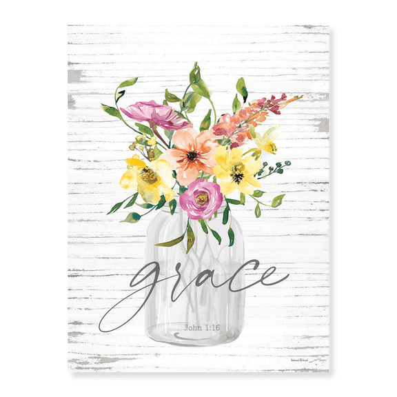 Art Print (Unframed), Grace Flowers by lettered & lined, 16" x 20"