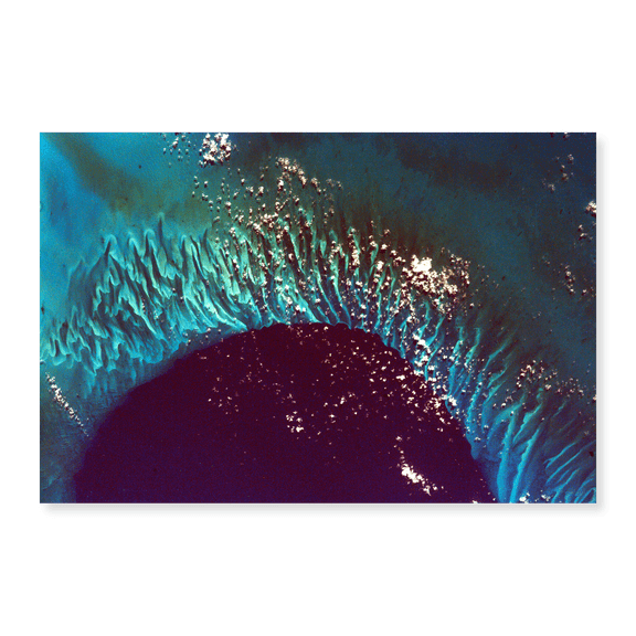 Art Print (Unframed), Grand Bahama Bank Viewed from Space by NASA, 16" x 20"