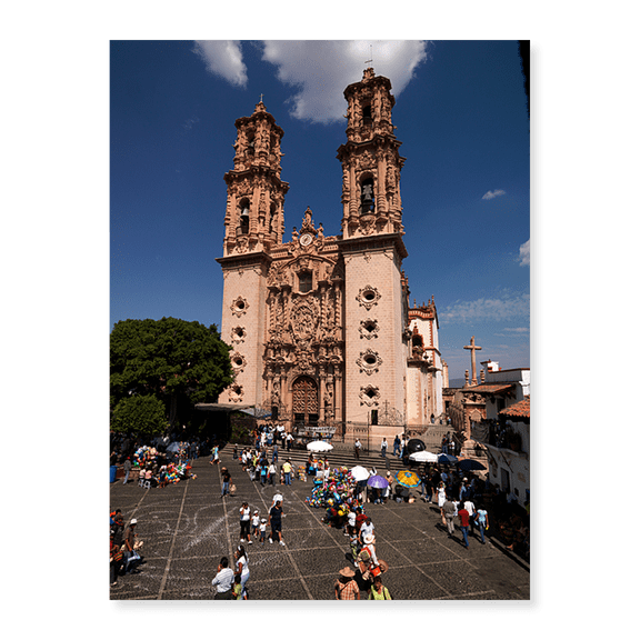 Art Print (Unframed), Group of people in front of a cathedral by Panoramic Images, 18" x 24"