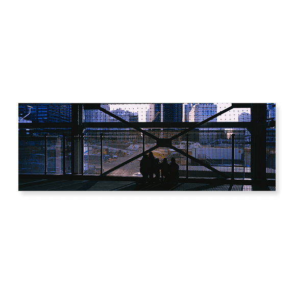 Art Print (Unframed), Group of people looking at a memorial by Panoramic Images, 24" x 8"