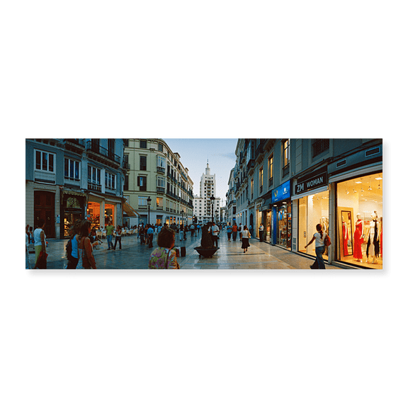 Art Print (Unframed), Group of people walking on a street by Panoramic Images, 24" x 8"