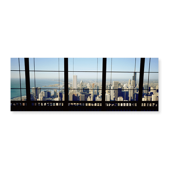 Art Print (Unframed), High angle view of a city as seen through a window by Panoramic Images, 24" x 8"