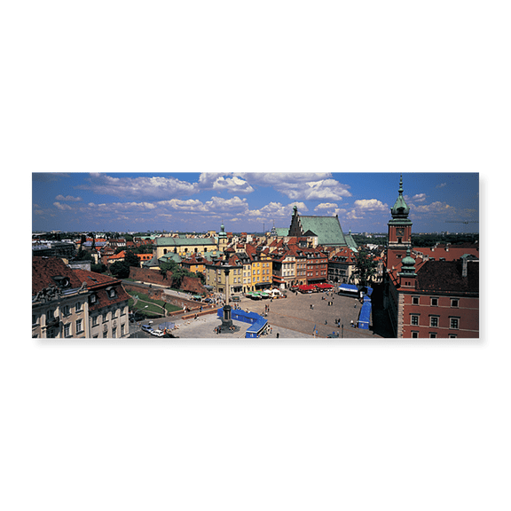 Art Print (Unframed), High angle view of a market square by Panoramic Images, 24" x 8"