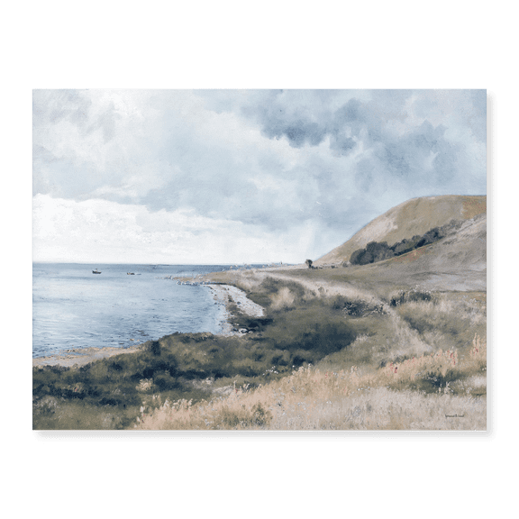Art Print (Unframed), Hilltop Ocean View by lettered & lined, 16" x 20"