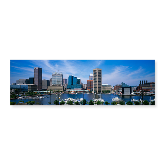 Art Print (Unframed), Inner Harbor by Panoramic Images, 24" x 8"