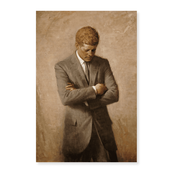 Art Print (Unframed), John Fitzgerald Kennedy by Aaron Shikler, 16" x 20"