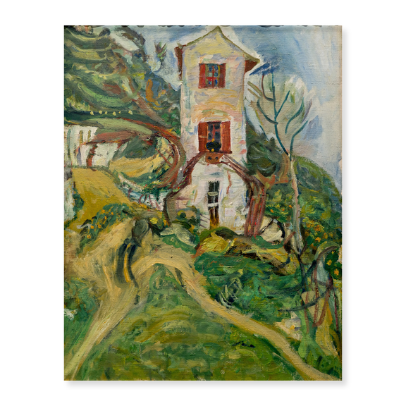 Art Print (Unframed), La Maison Blanche 1918 by Chaim Soutine, 16" x 20"