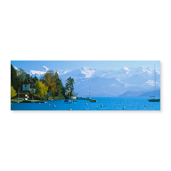 Art Print (Unframed), Lake on the mountainside by Panoramic Images, 24" x 8"