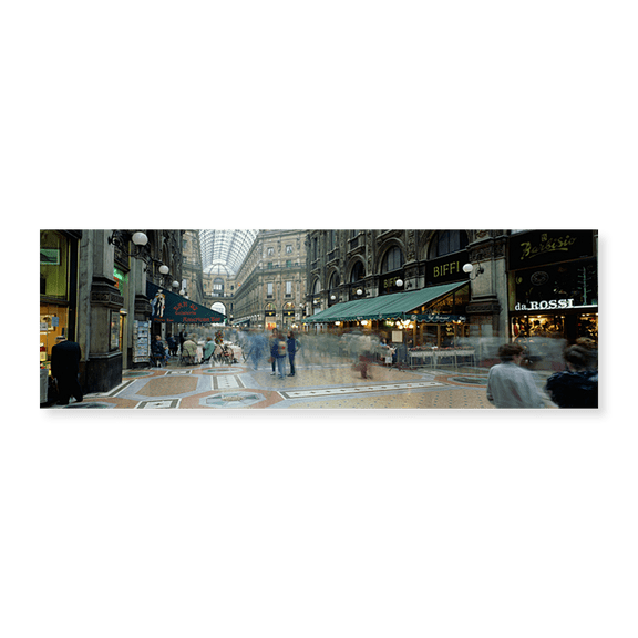 Art Print (Unframed), Large group of people on the street by Panoramic Images, 24" x 8"