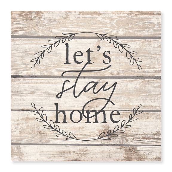 Art Print (Unframed), Let's Stay Home by Lux + Me Designs, 16" x 20"