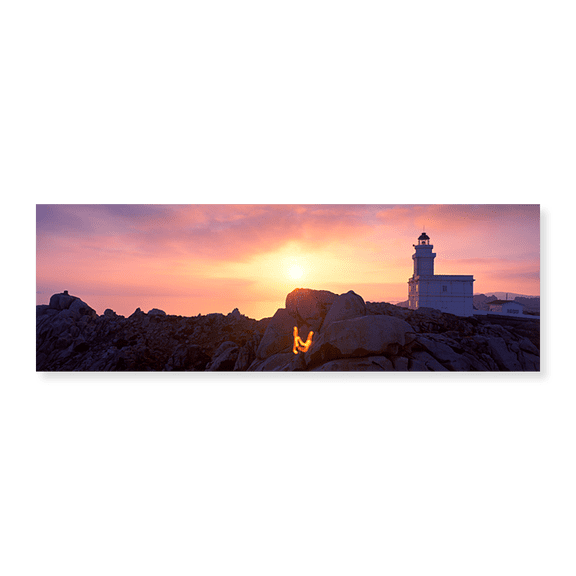 Art Print (Unframed), Lighthouse on the coast by Panoramic Images, 24" x 8"