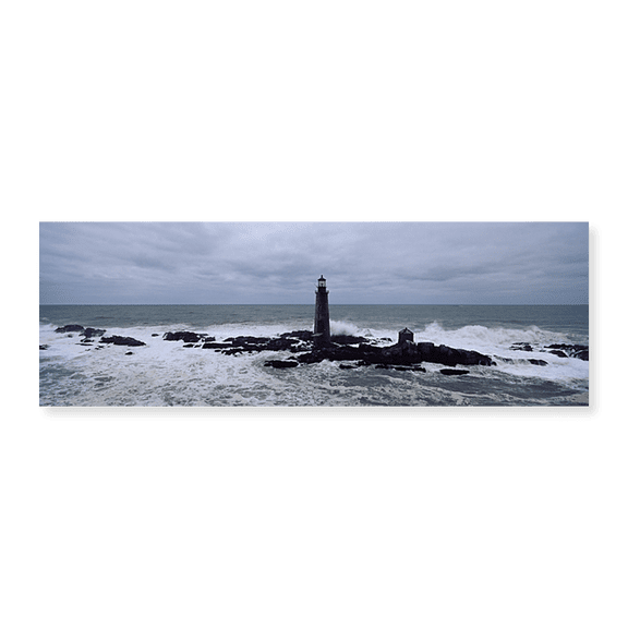 Art Print (Unframed), Lighthouse on the coast by Panoramic Images, 30" x 10"