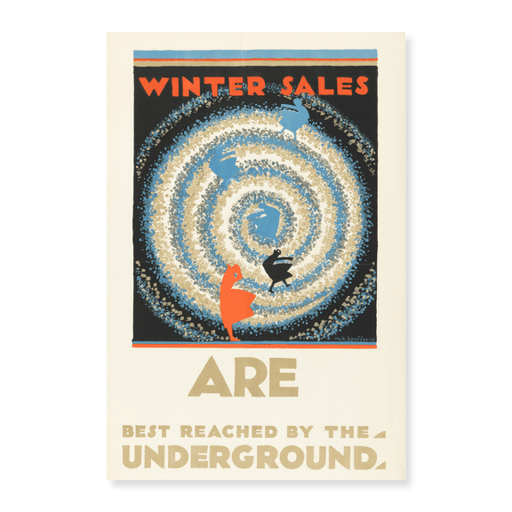 Art Print (Unframed), London Underground The Sales Vintage Travel Poster 1922 by Vintage Travel Poster, 18" x 24"
