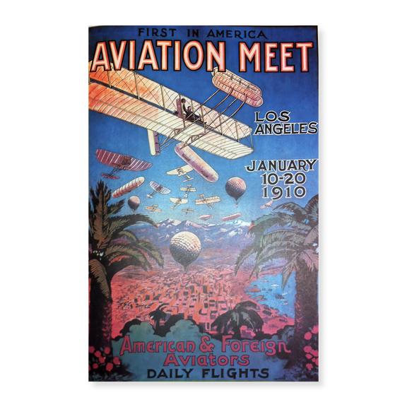Art Print (Unframed), Los Angeles Aviation Meet Vintage Travel Poster 1910 by Vintage Travel Poster, 16" x 20"
