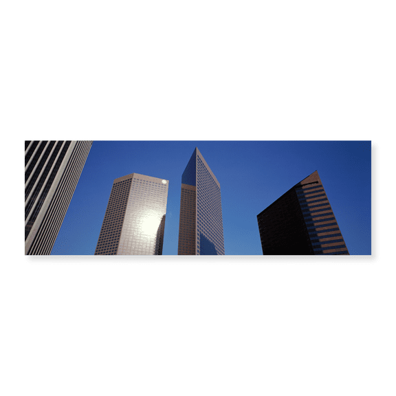 Art Print (Unframed), Low Angle View Of Downtown Office District by Panoramic Images, 24" x 8"