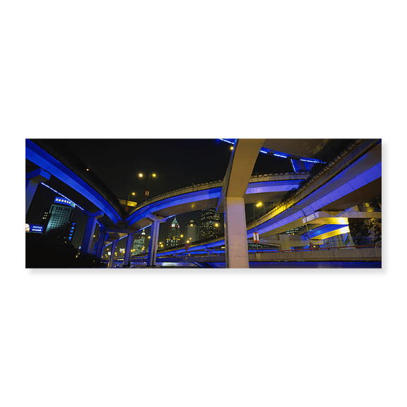 Art Print (Unframed), Low Angle View Of Overpasses by Panoramic Images, 24" x 8"