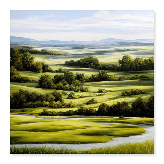 Art Print (Unframed), Meandering Stream by Alpenglow Workshop, 16" x 20"