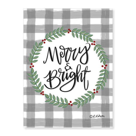 Art Print (Unframed), Merry & Bright by Lisa Larson, 16" x 20"
