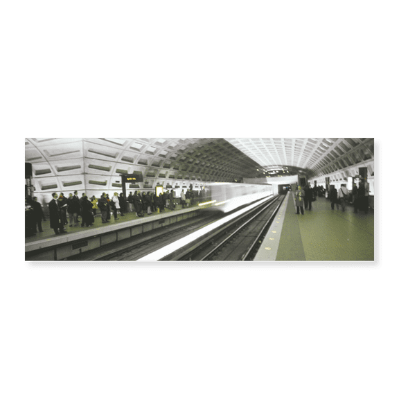 Art Print (Unframed), Metro Station Washington DC USA by Panoramic Images, 24" x 8"