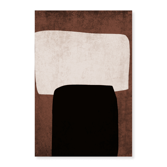 Art Print (Unframed), Mid Century Modern Art Abstract Shapes VI by Irena Orlov, 18" x 24"