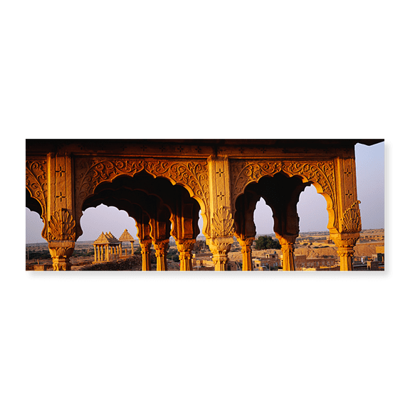 Art Print (Unframed), Monuments at a place of burial by Panoramic Images, 30" x 10"