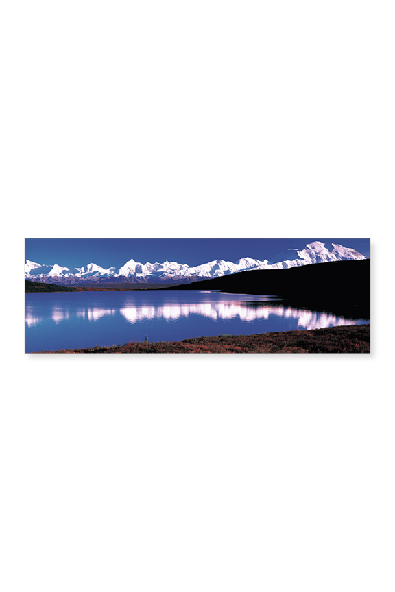 Art Print (Unframed), Mt. McKinley & Wonder Lake Denali National Park AK by Panoramic Images, 24" x 8"