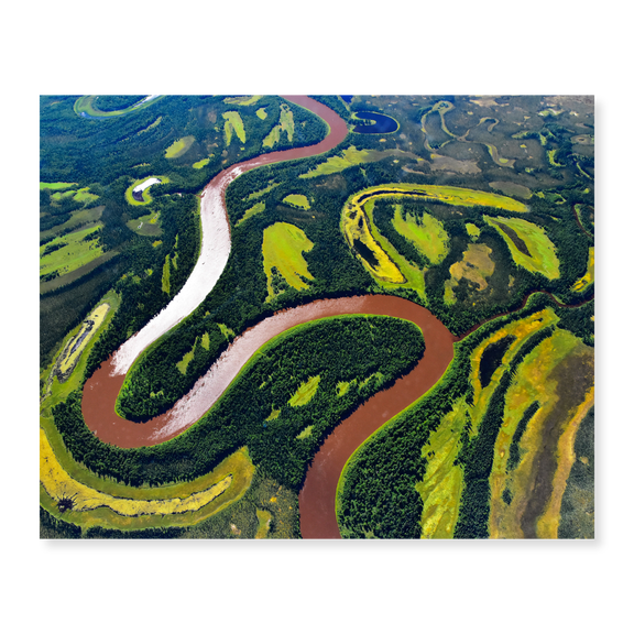 Art Print (Unframed), NASA Flyover Photography of Canada by NASA, 16" x 20"