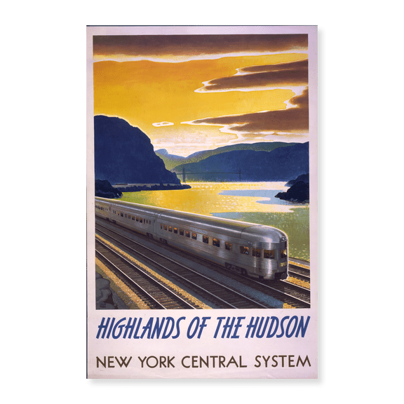 Art Print (Unframed), New York Highlands of the Hudson New York Central System by Leslie Ragan by Vintage Travel Poster, 16" x 20"