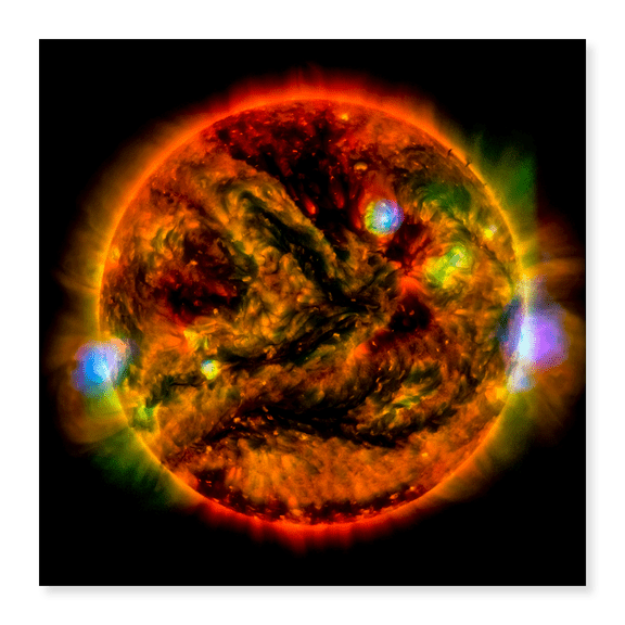 Art Print (Unframed), NuSTAR Stares at the Sun by NASA, 18" x 24"
