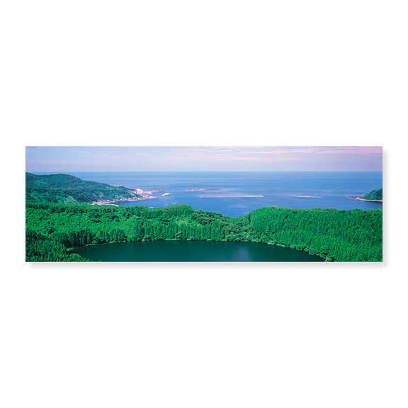 Art Print (Unframed), Oga-Hantou Futatumegata Akita Japan by Panoramic Images, 24" x 8"