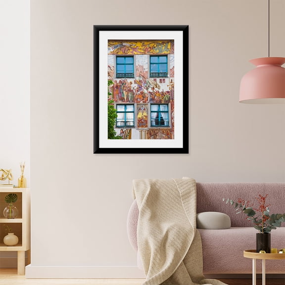 Art Print (Unframed), Old town painted building by Panoramic Images, 16" x 20"