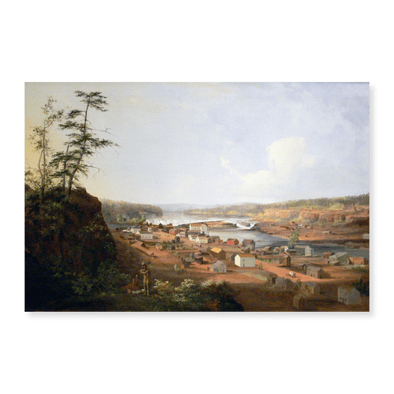 Art Print (Unframed), Oregon City on the Willamette River by John Mix Stanley, 16" x 20"