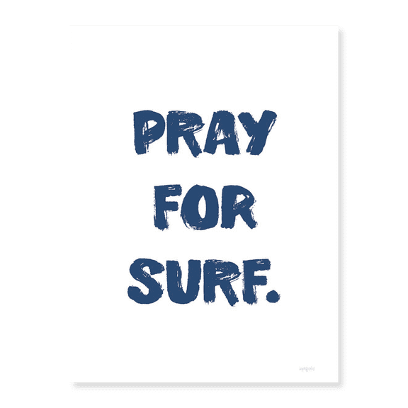 Art Print (Unframed), Pray for Surf by Imperfect Dust, 18" x 24"