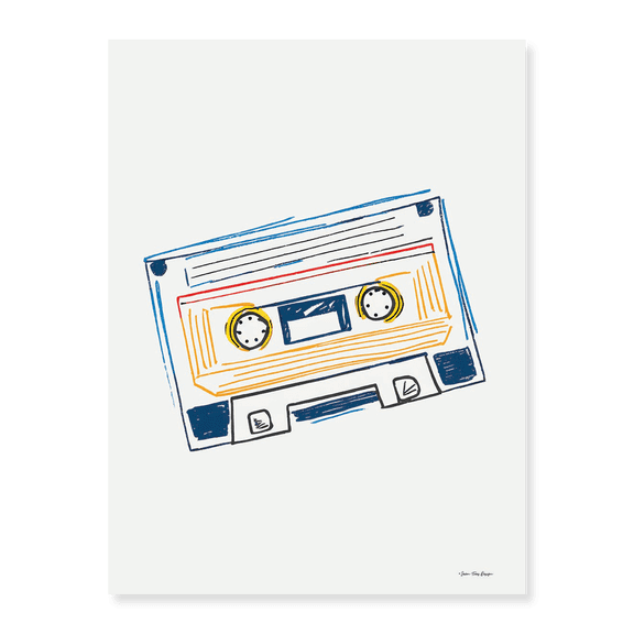 Art Print (Unframed), Retro Rhythms by Seven Trees Design, 16" x 20"