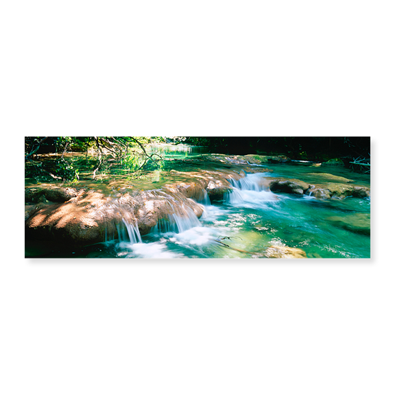 Art Print (Unframed), River flowing in summer afternoon light by Panoramic Images, 24" x 8"