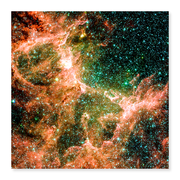 Art Print (Unframed), Rose Gold and Green Nebula by NASA, 18" x 24"
