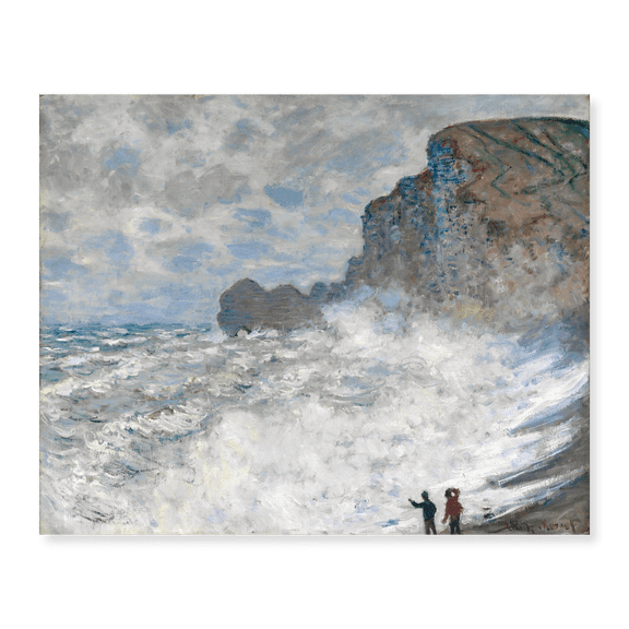 Art Print (Unframed), Rough weather at Etretat by Claude Monet, 16" x 20"