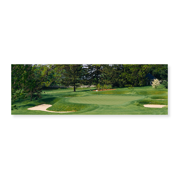 Art Print (Unframed), Sand traps on a golf course by Panoramic Images, 24" x 8"