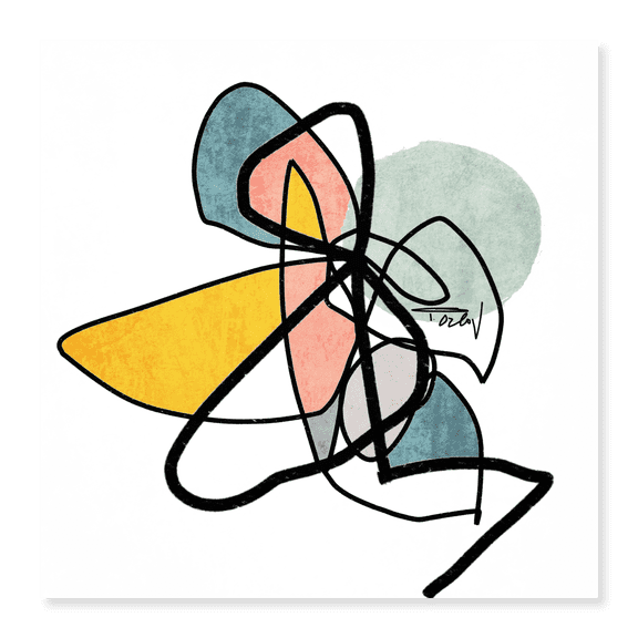Art Print (Unframed), Shapes and Lines VI by Irena Orlov, 18" x 24"