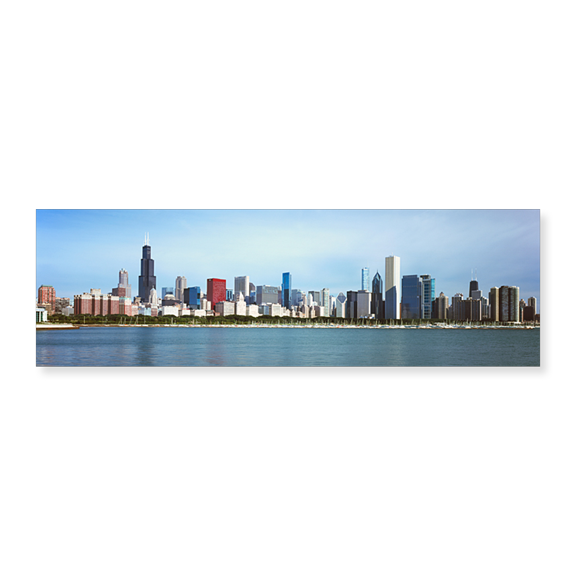 Art Print (Unframed), Skyscrapers at the waterfront by Panoramic Images, 24" x 8"